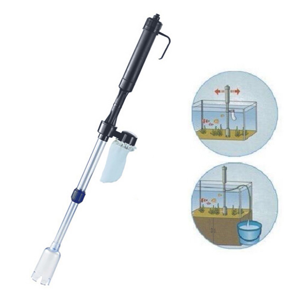 Marine Aquarium Vacuum - 水槽用バッテリー式サイフォン式魚タンク掃除機砂利水フィルタークリーナーサイフォンフィルタークリーナー水槽魚タンクツール