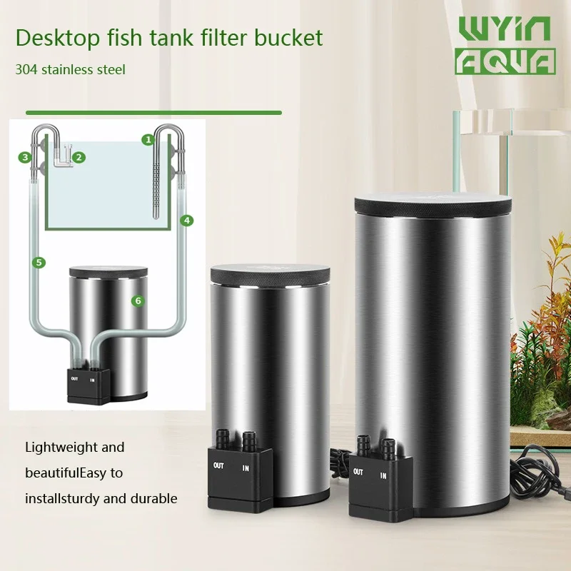 静音デスクトップ水槽フィルター、内蔵ウォーターポンプ付き、U - Marine Aquarium Uv Filter のレビューと価格