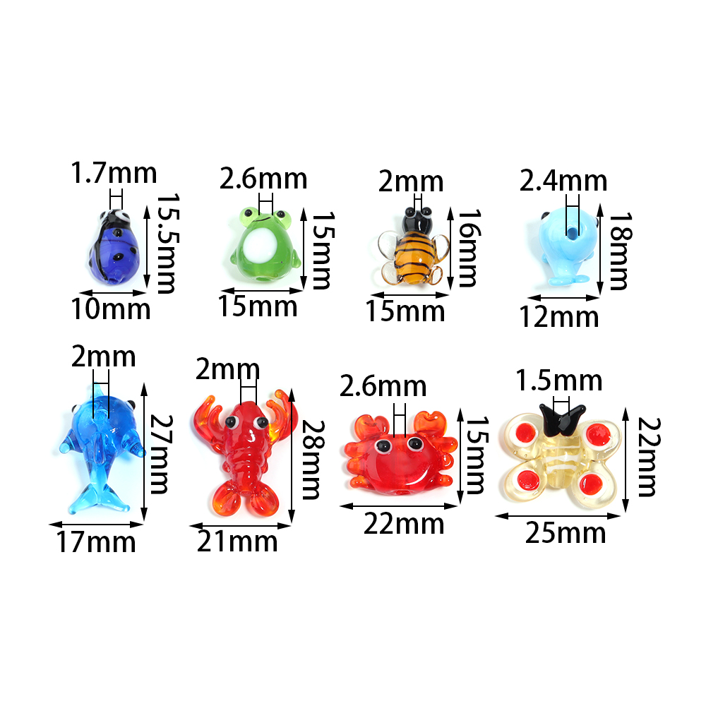 動物の形をしたガラスのペンダント,水族館の装飾,ミニフィギュ - Marine Aquarium Mini のレビューと価格