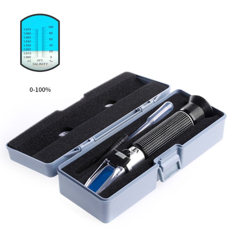 塩分濃度屈折計メーター水リーダー海洋 0 〜 10% 塩分水 - Marine Aquarium Water Testing のレビューと価格