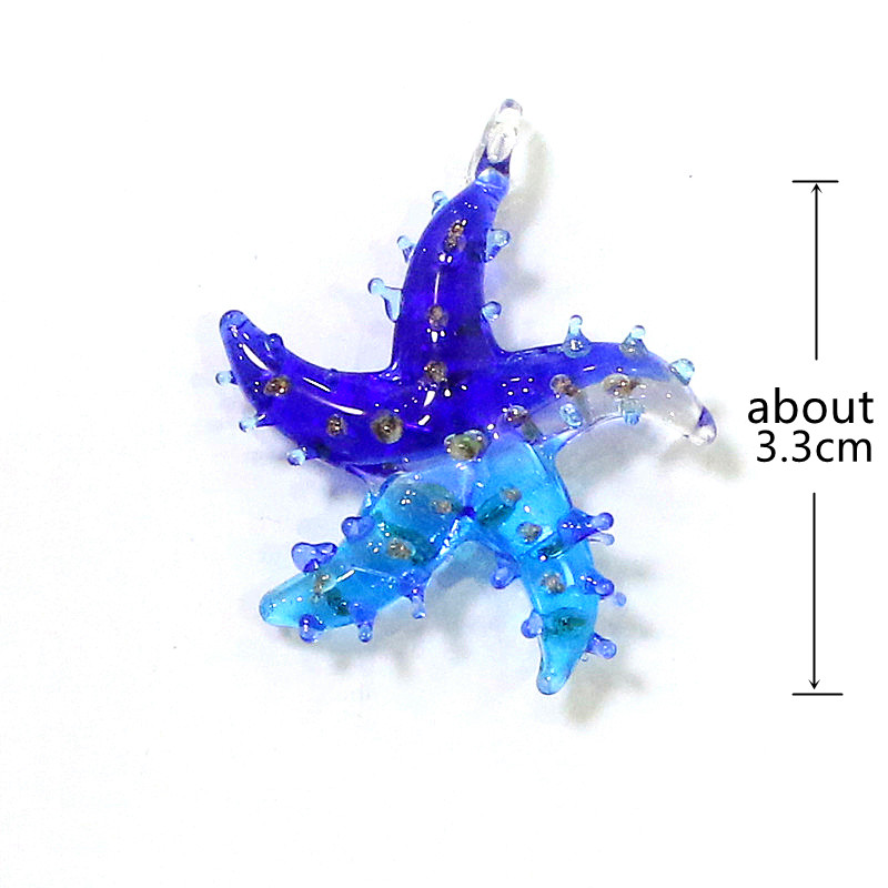 ミニガラスヒトデペンダント カラフル可愛い 手工芸製作 DI - Marine Aquarium Mini のレビューと価格