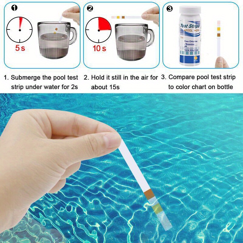 塩素PHテストストリップスパプール水槽魚タンク水質検査紙残留 - Marine Aquarium Water Testing のレビューと価格