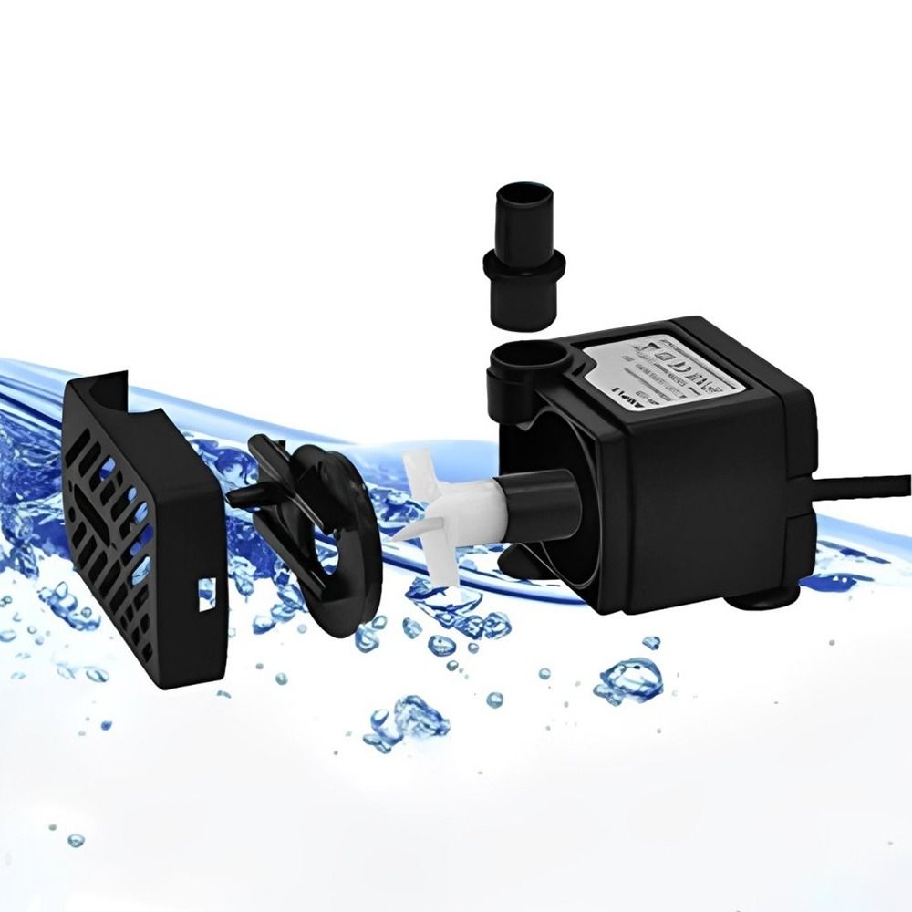 黒色水中ポンプ 超静音水中噴水ポンプ 吸盤付き調整可能 池噴 - Marine Aquarium Mini のレビューと価格