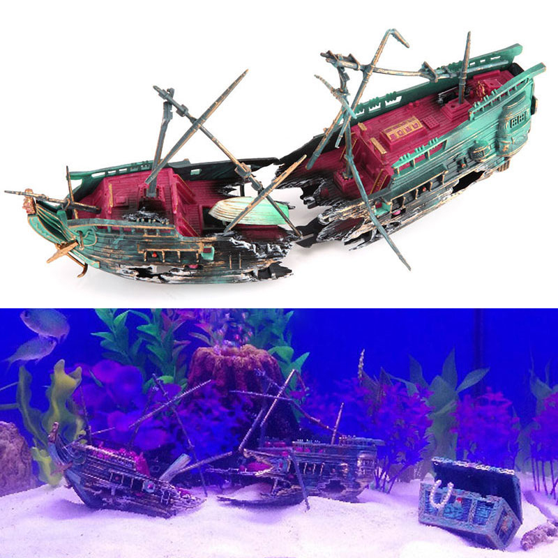 人工水族館装飾,空中エアロビクス装置装飾,分割された難破船, - Aquarium Marina のレビューと価格