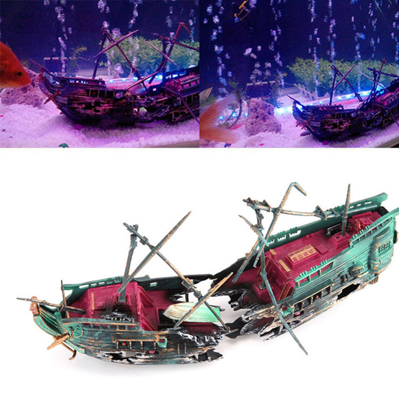 人工水族館装飾,空中エアロビクス装置装飾,分割された難破船, - Aquarium Marina のレビューと価格