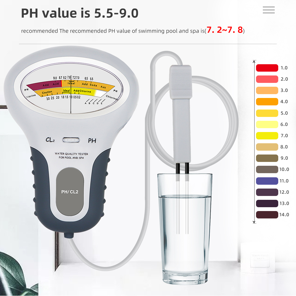 2 in 1水質テスター,塩素検出器,PHおよびCL2メータ - Marine Aquarium Water Testing のレビューと価格