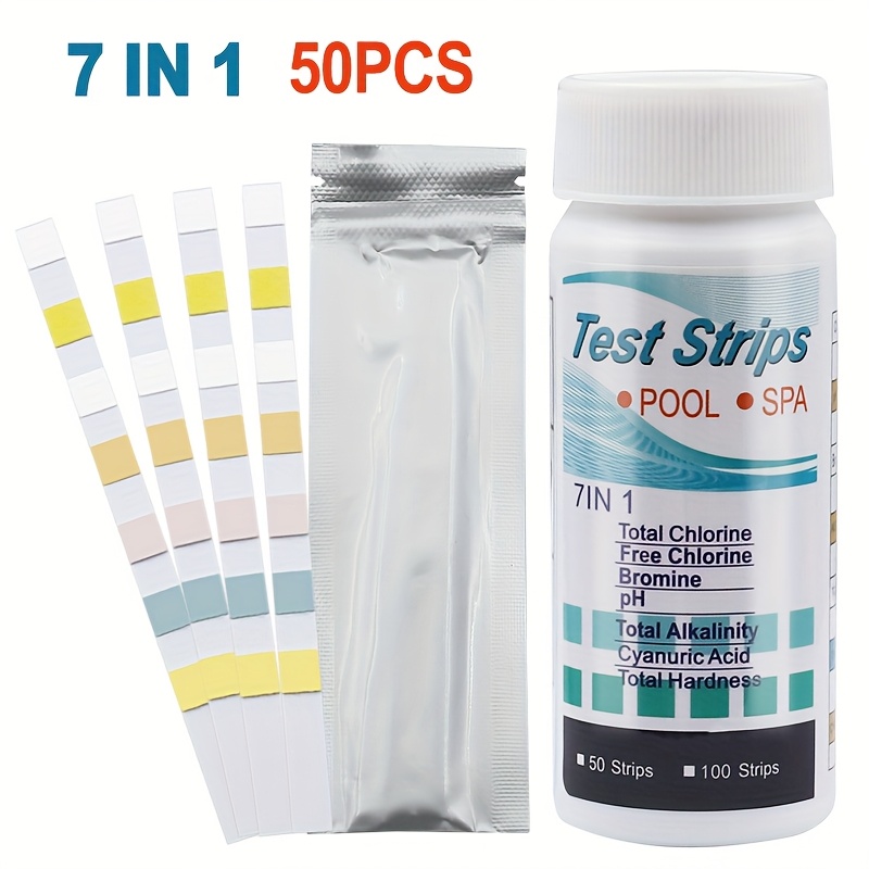 7-in-1 50/100 個スイミングプール PH テスト - Marine Aquarium Water Testing のレビューと価格