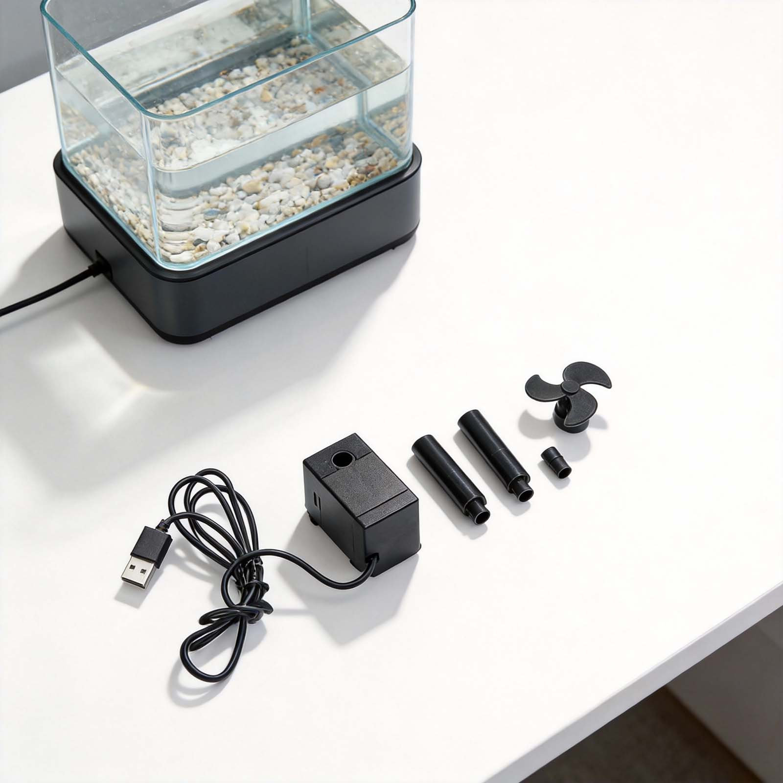 水槽用コンパクト水中ポンプ 波発生機能と酸素豊富化機能付き  - Aquarium Marine Setup のレビューと価格