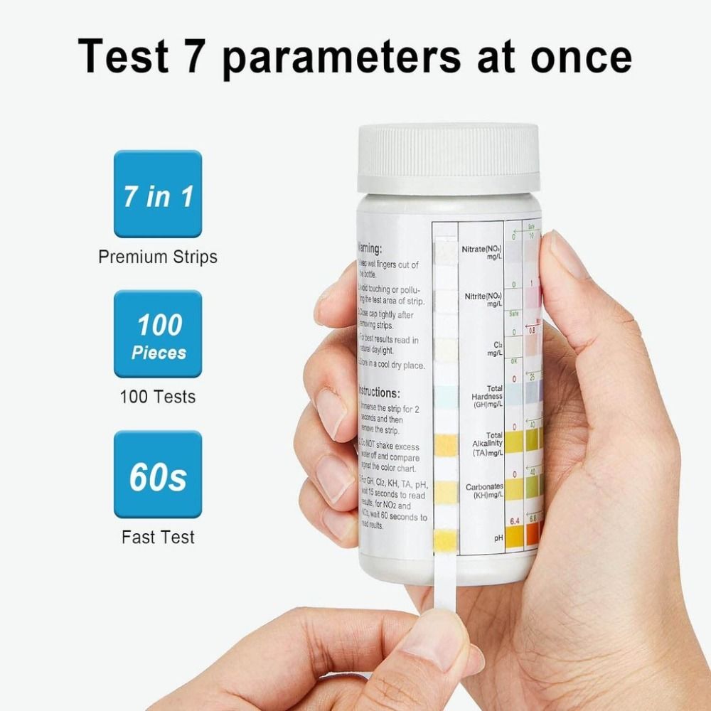 7 in 1 100個入り 水槽用試験紙 PH検出 亜硝酸塩 - Marine Aquarium Water Testing のレビューと価格