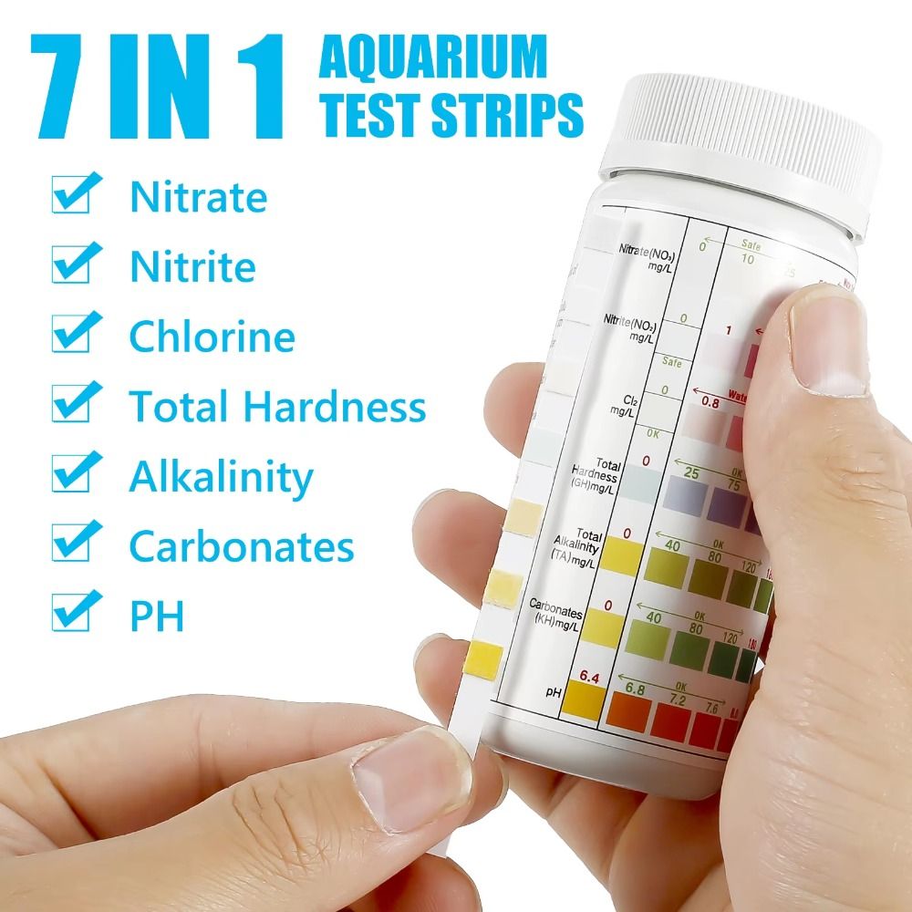 7 in 1 100個入り 水槽用試験紙 PH検出 亜硝酸塩 - Marine Aquarium Water Testing のレビューと価格