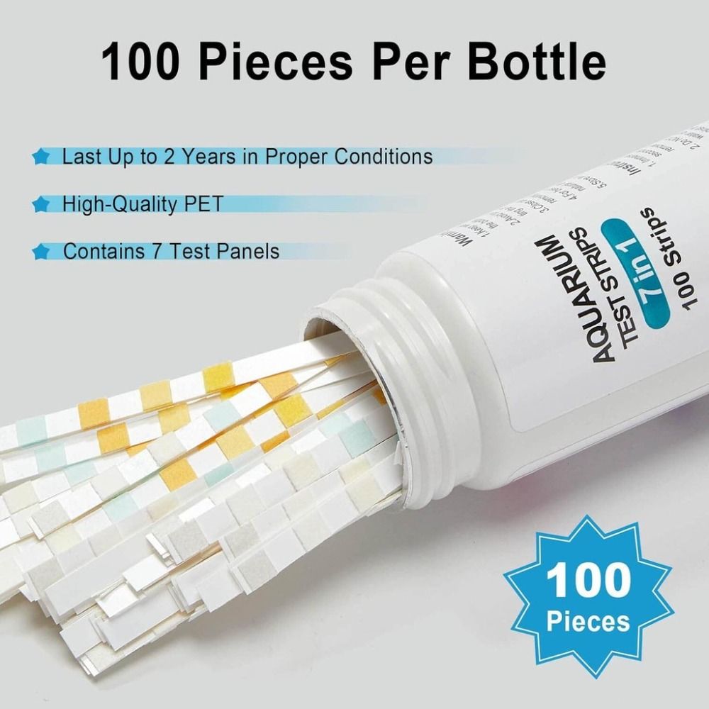7 in 1 100個入り 水槽用試験紙 PH検出 亜硝酸塩 - Marine Aquarium Water Testing のレビューと価格