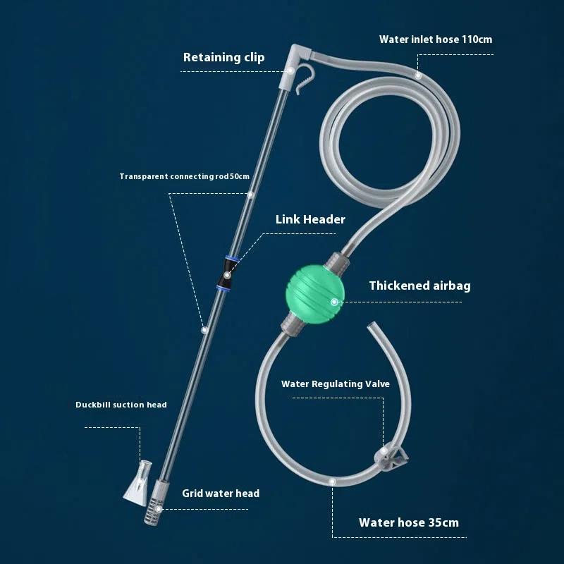 水槽砂利クリーナー サイフォン真空水交換ポンプ 水道管 魚タ - Marine Aquarium Vacuum のレビューと価格
