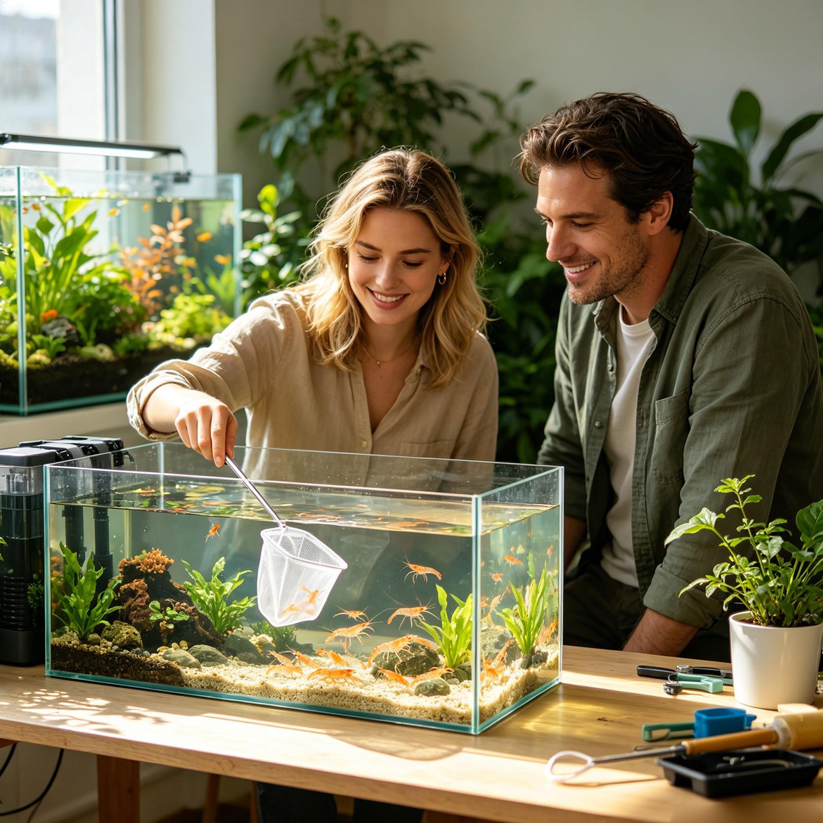2 個の小さな魚網伸縮ハンドルステンレス鋼ランディングディッ - Aquarium Marina のレビューと価格