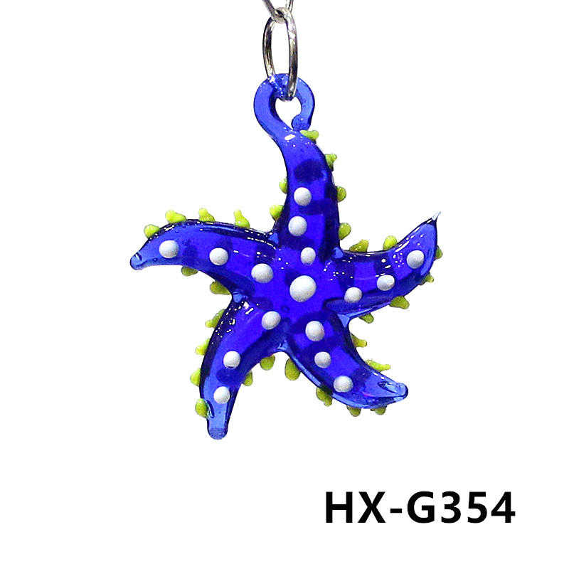かわいい海洋動物海星魅力マイクロガラス海星ペンダント装飾品d - Marine Aquarium Mini のレビューと価格