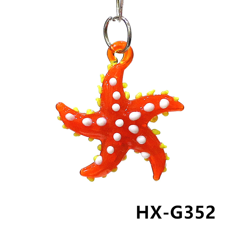 かわいい海洋動物海星魅力マイクロガラス海星ペンダント装飾品d - Marine Aquarium Mini のレビューと価格